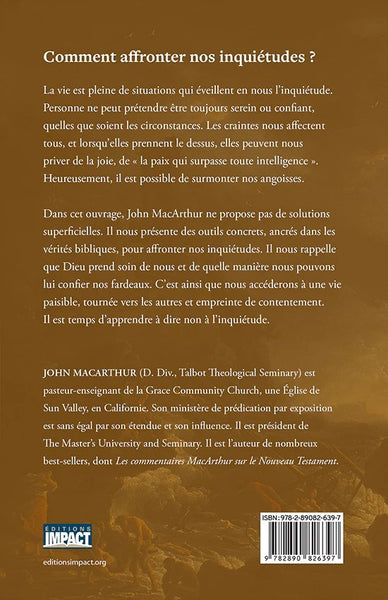 Non à l'inquiétude -  Accéder à la paix véritable