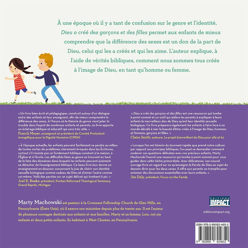 Dieu a créé des garçons et des filles